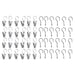 IKEA RIKTIG stainless steel curtain hook with clip pack of 24 on white background #60212202