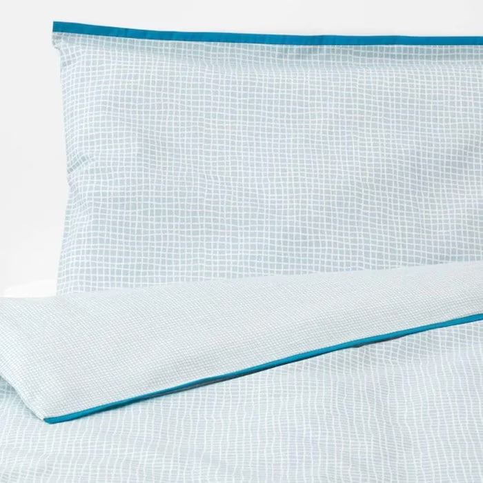 Cot mattress size reference diagram for IKEA KLÄMMIG 110x125 cm quilt cover