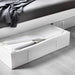 IKEA SKUBB white storage case open showing interior space for clothes and bedlinen
