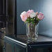 IKEA SMYCKA artificial pink peony in a clear vase styled on a home décor shelf