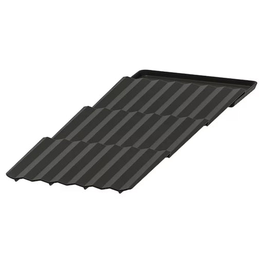 IKEA UPPDATERA anthracite spice rack 20x50 cm on a white background #504.864.24