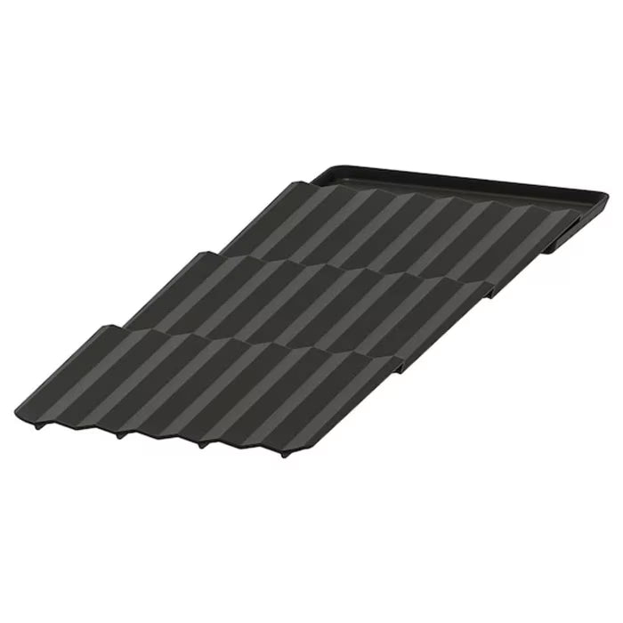 IKEA UPPDATERA anthracite spice rack 20x50 cm on a white background #504.864.24