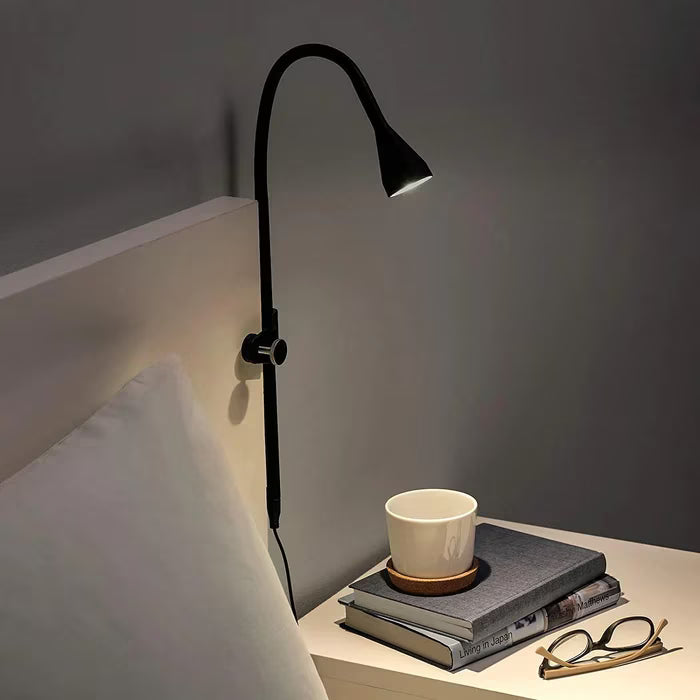 IKEA NÄVLINGE LED Clamp Spotlight — Black, 63cm | Desk, Bedside & Reading Light