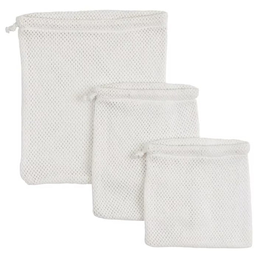 IKEA SKYNKE carrier bag set of 3 beige reusable shopping bags with patterned design #30520947