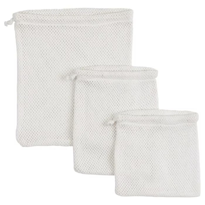 IKEA SKYNKE carrier bag set of 3 beige reusable shopping bags with patterned design #30520947