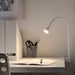 IKEA NÄVLINGE LED spotlight white showing fully extended adjustable arm and head angle