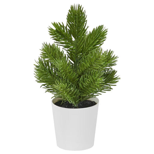 IKEA VINTERFINT artificial potted mini Christmas tree green 17cm in white pot indoor tabletop decor #20585901