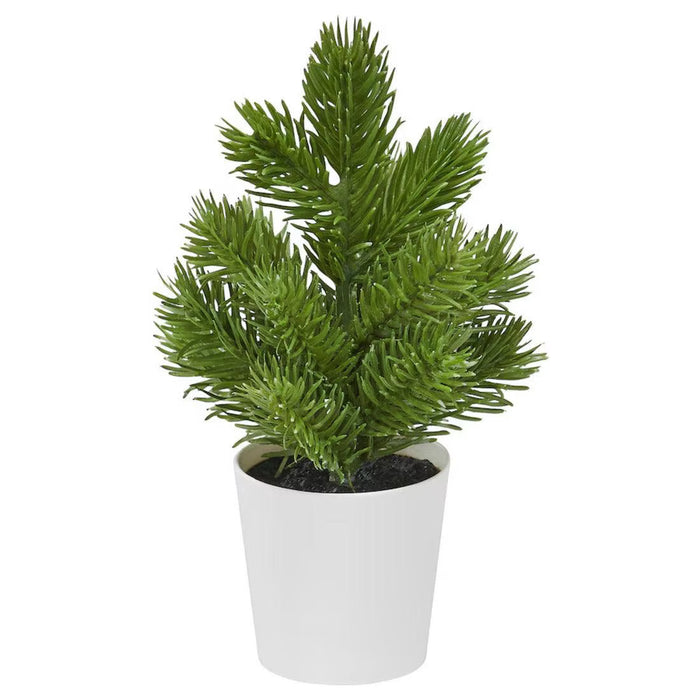 IKEA VINTERFINT artificial potted mini Christmas tree green 17cm in white pot indoor tabletop decor #20585901