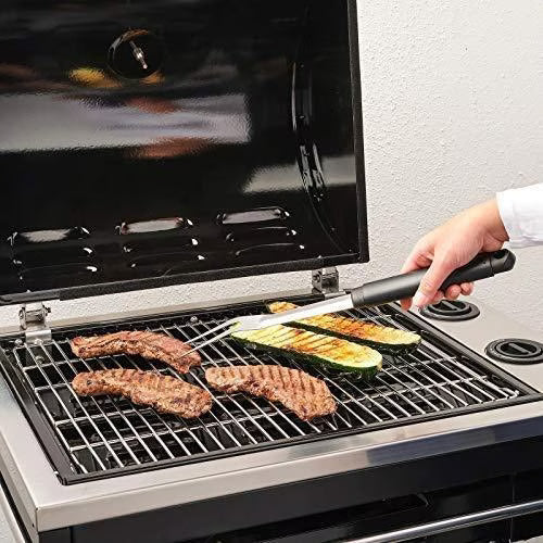 IKEA GRILLTIDER barbecue fork side view showing tapered tines and full 41cm length