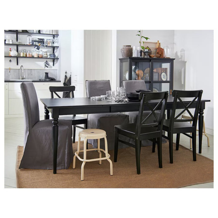 Digital Shoppy Elegant brown-black IKEA INGOLF dining chair 00363331