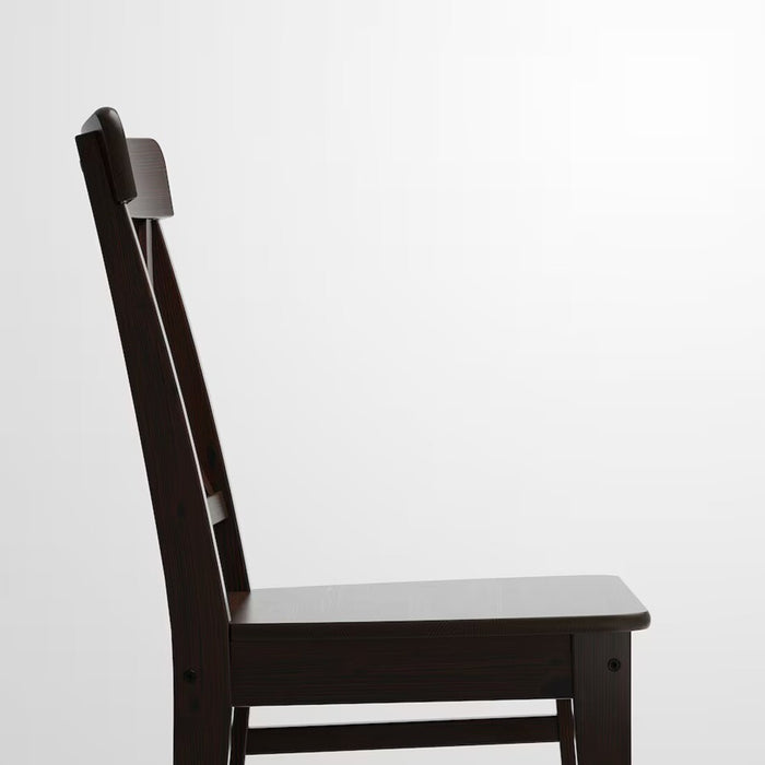 Digital Shoppy Side view of IKEA INGOLF Chair in brown-black 00363331