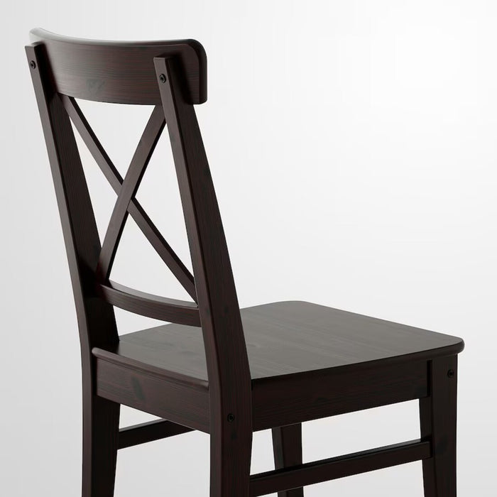 Digital Shoppy IKEA INGOLF Chair with brown-black wooden frame  00363331