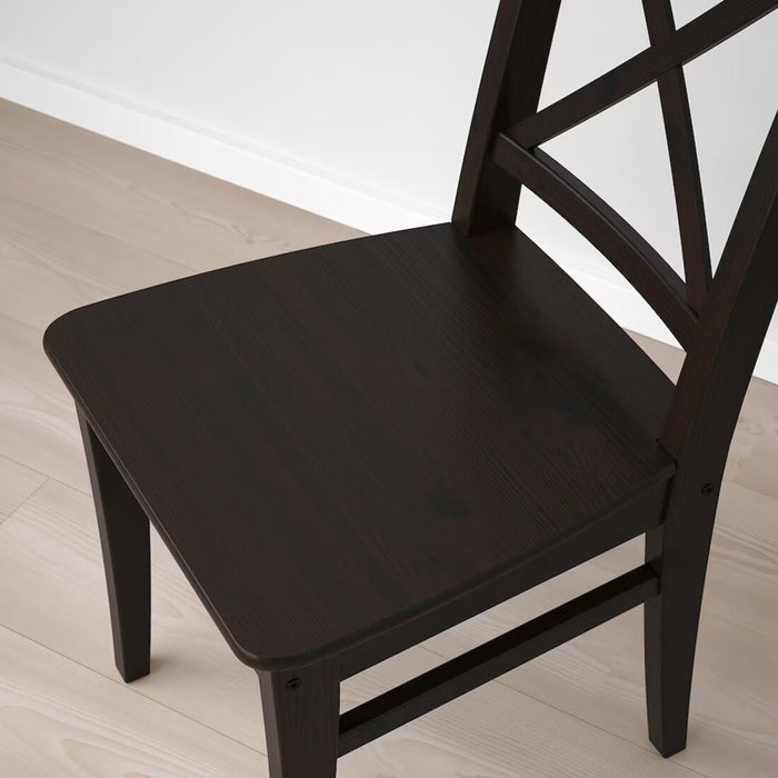 Digital Shoppy IKEA INGOLF Chair in brown-black, ideal for modern decor  00363331