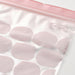 IKEA ISTAD light pink airtight resealable bags with multiple compartments