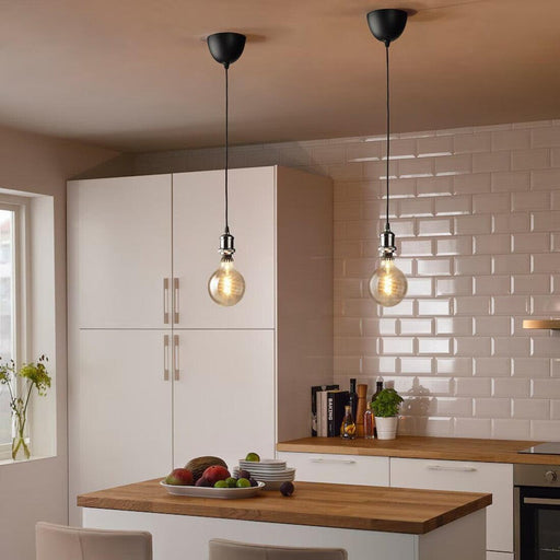 Digital Shoppy Nickel-plated cord set with textile finish, JÄLLBY, 1.4 meters (4'7").  90472095