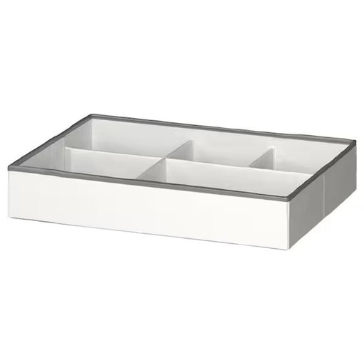 Efficient Storage Solution: White/Grey Organiser, 50x35x9 cm-00574197