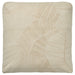 IKEA JÄTTEGRAN off-white cushion cover with textured leaf pattern, square shape #70572246