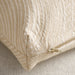 IKEA JÄTTEGRAN textured beige cushion cover showing zip and boxed corners