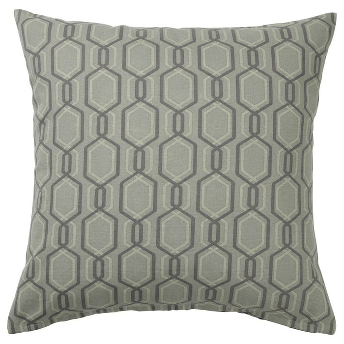 IKEA JÄTTEPOPPEL cushion cover in green and grey, 50x50 cm, decorative pillow cover 80513628     
 