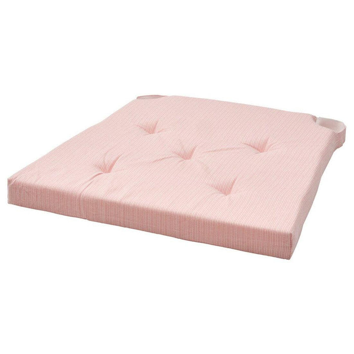Pink/White IKEA JUSTINA Chair Pad in stylish home setting-00571641          