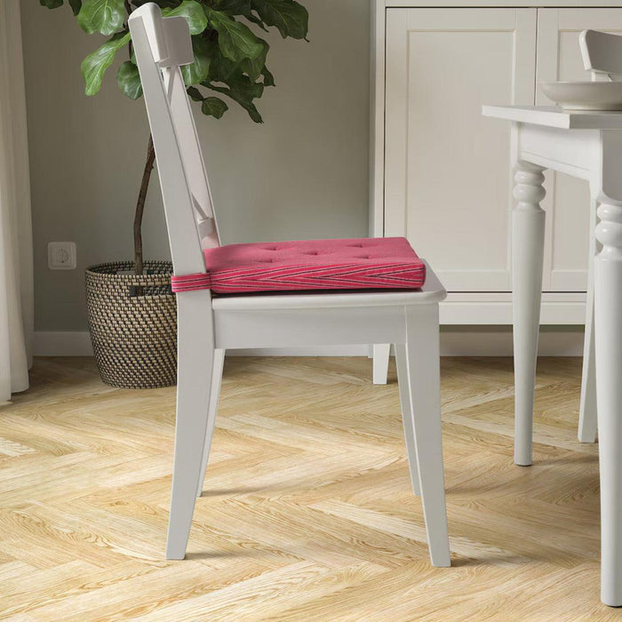 IKEA JUSTINA Chair Pad, Red/Grey, 35x40 cm – Durable and supportive cushion with a stylish red and grey pattern, ideal for improving chair comfort and appearance-40587150