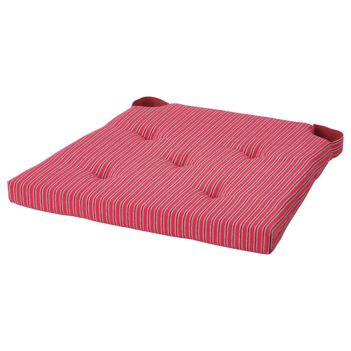 IKEA JUSTINA Chair Pad, Red/Grey, 42x40 cm – Soft, comfortable seat cushion with a red and grey design, perfect for adding comfort and style to your chair-40587150