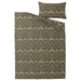 IKEA KÄRRDUNÖRT duvet cover and pillowcase pair laid out showing full floral print