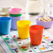 IKEA KALAS mixed colour kids mugs side view showing height and slim profile