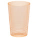 IKEA KALLSINNIG orange plastic reusable glass with ridged diamond band, 38cl capacity #40623638
