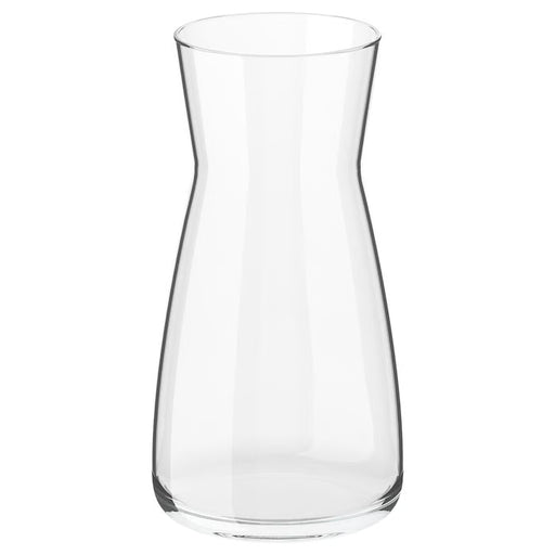 IKEA KARAFF clear glass carafe 1 litre simple design front view suitable for drinks and flowers #80342976