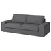 IKEA KIVIK 3-seat sofa cover Skiftebo dark grey removable slipcover on sofa #90465085