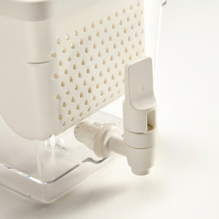 IKEA KLIPPKAKTUS Container w tap disp for fridge, transparent, 4.5 l (1 gallon)