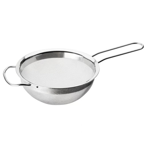 IKEA KLOCKREN expandable stainless steel colander 2.0 l on white background #104.491.84