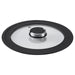 IKEA KLOCKREN glass lid with dark grey silicone rim and steel handle, fits 20/22/24cm pots #50633750