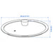 Measurement diagram for IKEA KLOCKREN pan lid showing 29cm diameter and 5cm height