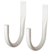 IKEA KNÖLFLY white tie-back hooks for curtains, pack of 2 #00317914