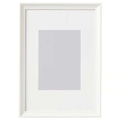 IKEA KNOPPÄNG white picture frame 21x30 cm front view on a white background #20427285