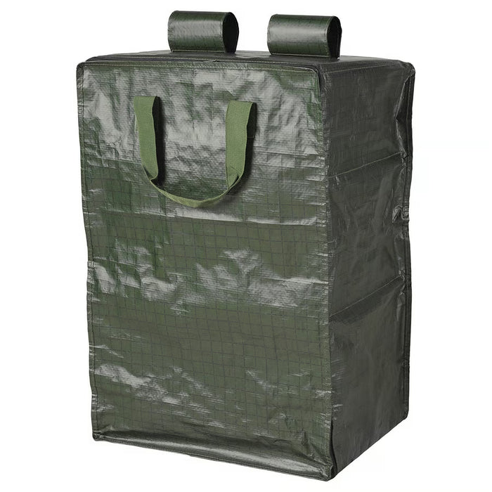 IKEA KOMPISHÄNG green hanging storage bag with zip closure and carrying straps #10628784