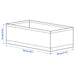 IKEA KOSINGEN light grey box with accessories stored inside showing organised drawer layout
