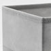 Close-up of IKEA KOSINGEN light grey box showing recycled polyester fabric texture and soft finish