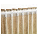 IKEA KRONILL white curtain heading tape close-up showing pull cords creating even pleats