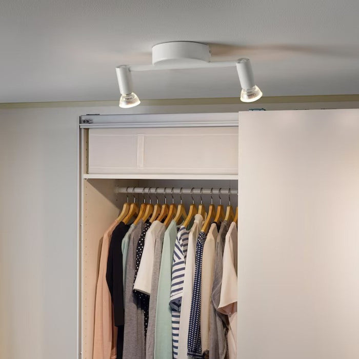 IKEA KRUSNATE Ceiling spotlight with 2 spots, white