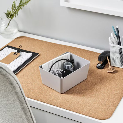IKEA storage box with a removable lid, made of sturdy and durable materials, and designed to help you keep your home organized and clutter-free.
