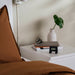 IKEA KUPONG black alarm clock side angle showing compact size