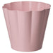  IKEA KVASTSPIREA pink steel plant pot 9cm with wave pattern indoor outdoor use #10619845