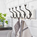 IKEA LANDKRABBA white rack with 5 hooks, ideal for entryway, bathroom, or kitchen storage-40531839