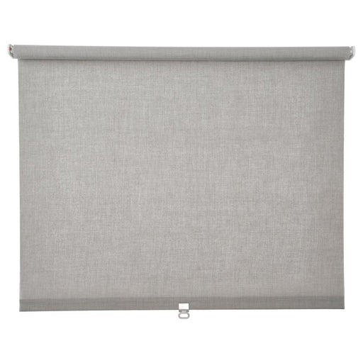 Digital Shopy LÅNGDANS grey roller blind, fully extended, 60x195 cm, in a modern living room 30469779
