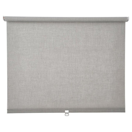 Digital Shopy LÅNGDANS grey roller blind, fully extended, 60x195 cm, in a modern living room 30469779