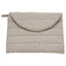 IKEA LEN babycare mat beige dot pattern foldable 70x35cm with mesh pockets on white background #80625107