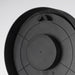 IKEA LÖVGRODA black clock rear view showing wall mount and splash-proof back cover